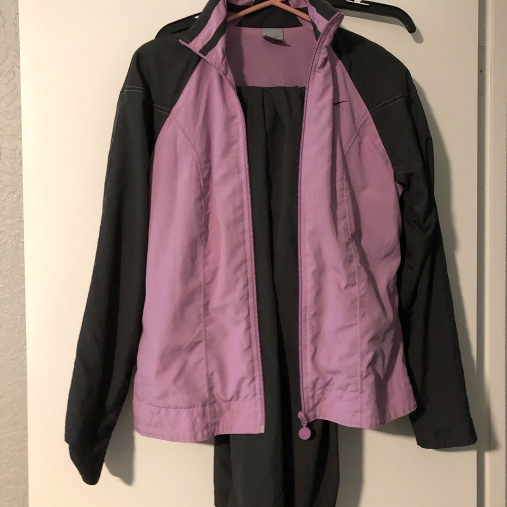 Nike lavender and grey lightweight jogging suit medium